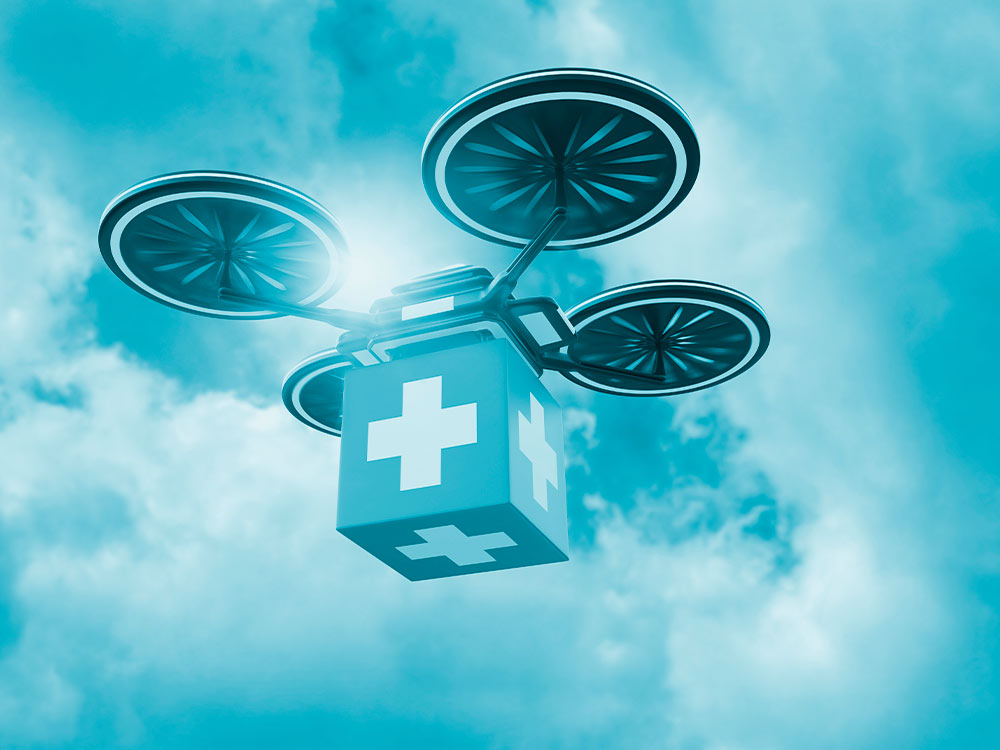 drones en la salud